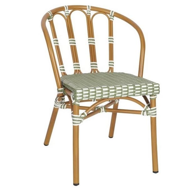 Bordeaux Side Chair - Green & White