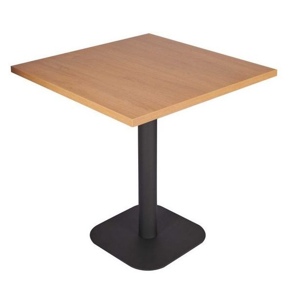 Profile Small Radius Edge Table Base with Wooden Top