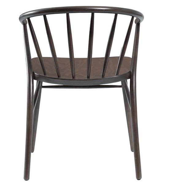 Albany Spindle Back Restaurant Dining Arm Chairs - Antique Grey