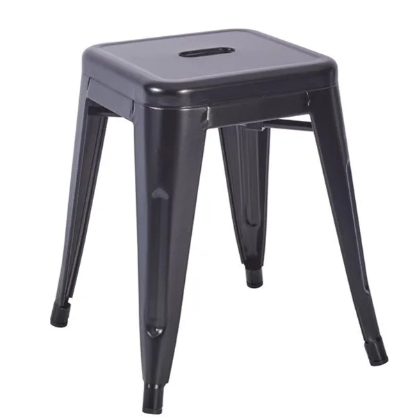 Paris In / Outdoor Metal Low Stools - Black