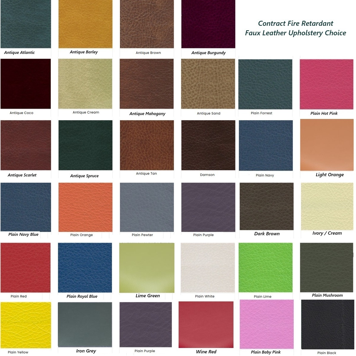 Faux Leather Upholstery