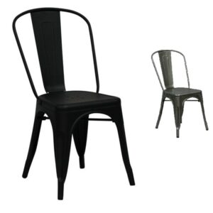 French metal chairs Tolix style